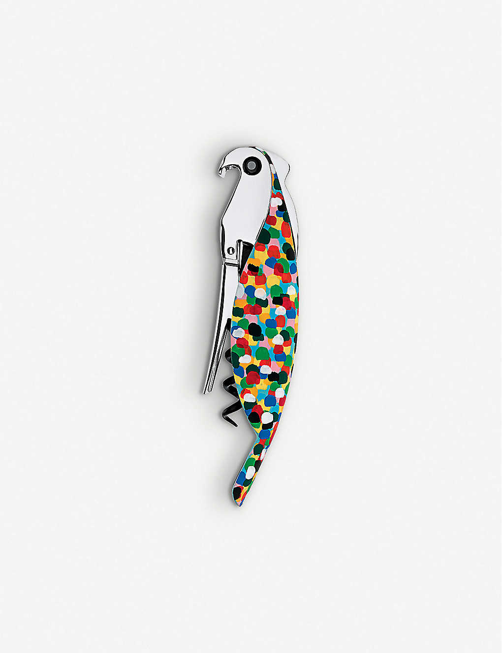 ALESSI パロットペイントアルミコルク抜き Parrot painted aluminium corkscrew
