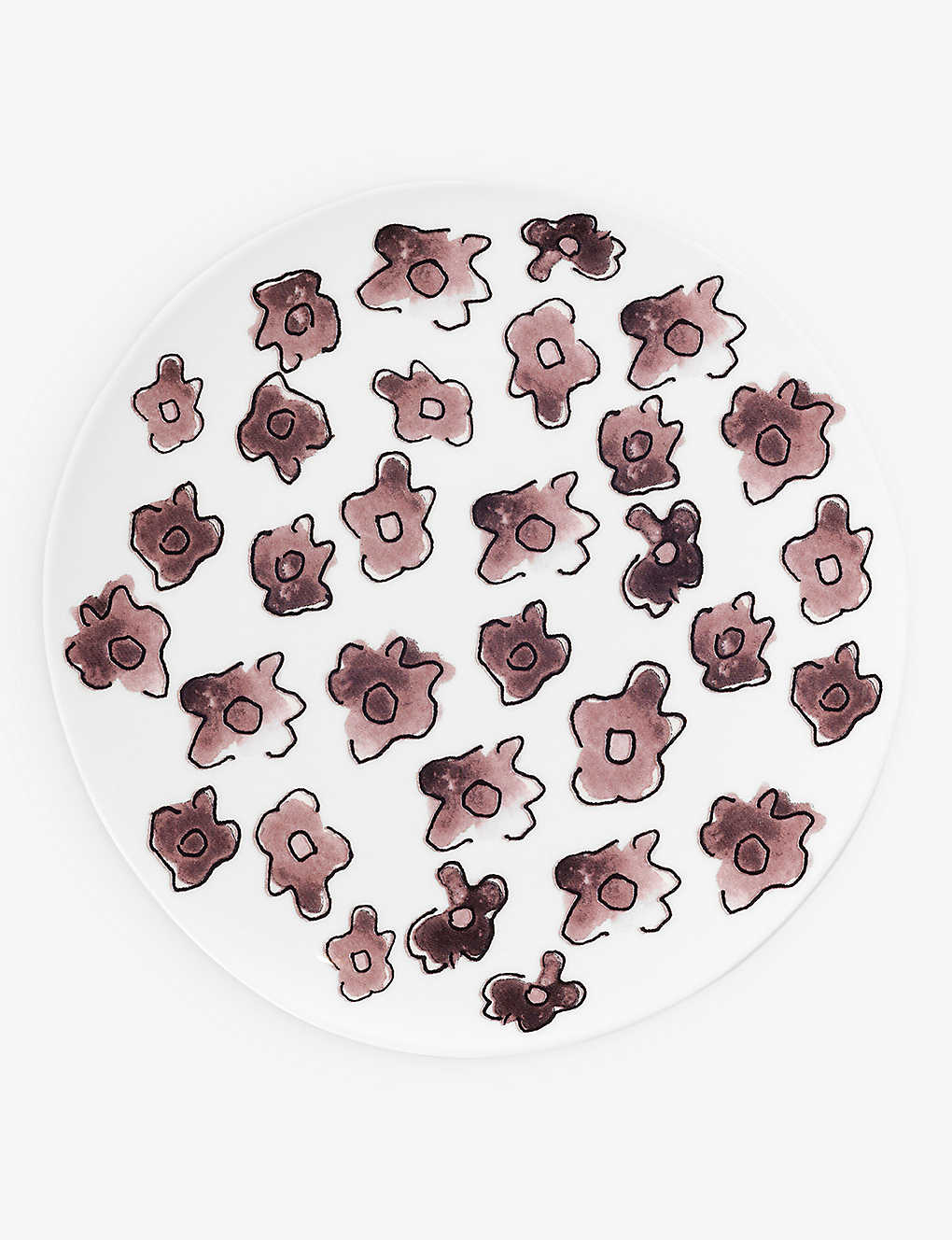 MARNI Serax x Marni Viola Prugna フラワーモチーフ ボーンチャイナ プレート 2枚セット Serax x Marni Viola Prugna flower-motif bone-china plate set of two
