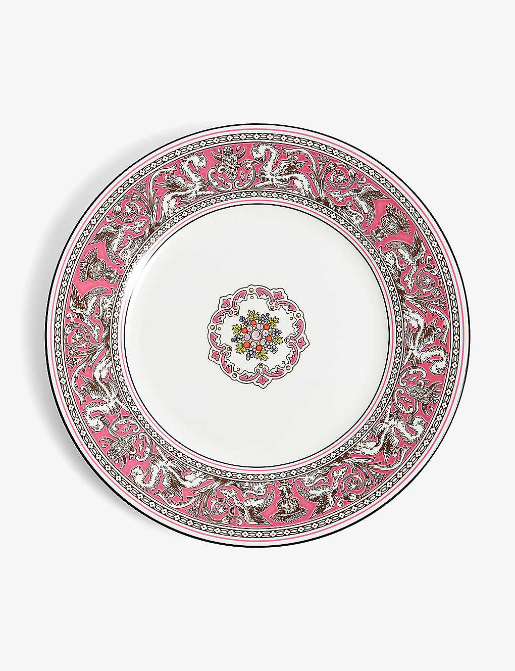 WEDGWOOD フィレンツェのフクシアボーンチャイナプレート 20.6cm Florentine Fuchsia bone-china plate 20.6cm