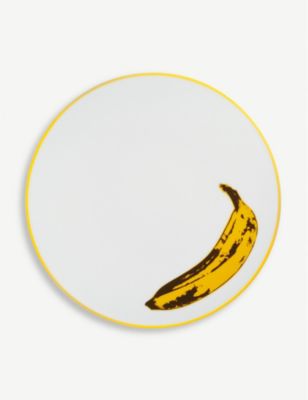 お買い得 Ligne Blanche アンディウォーホル バナナ ポーセレイン プレート 21cm Andy Warhol Banana Porcelain Plate 21cm 21新発 Mahottaripost Com Np