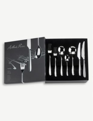 Arthur Price ヘンリー ステンレス鋼鋼材 56切り身 カトラリー書割り Henley Stainless Steel 56 Piece Cutlery Set Silver Lindsaymayphotography Com