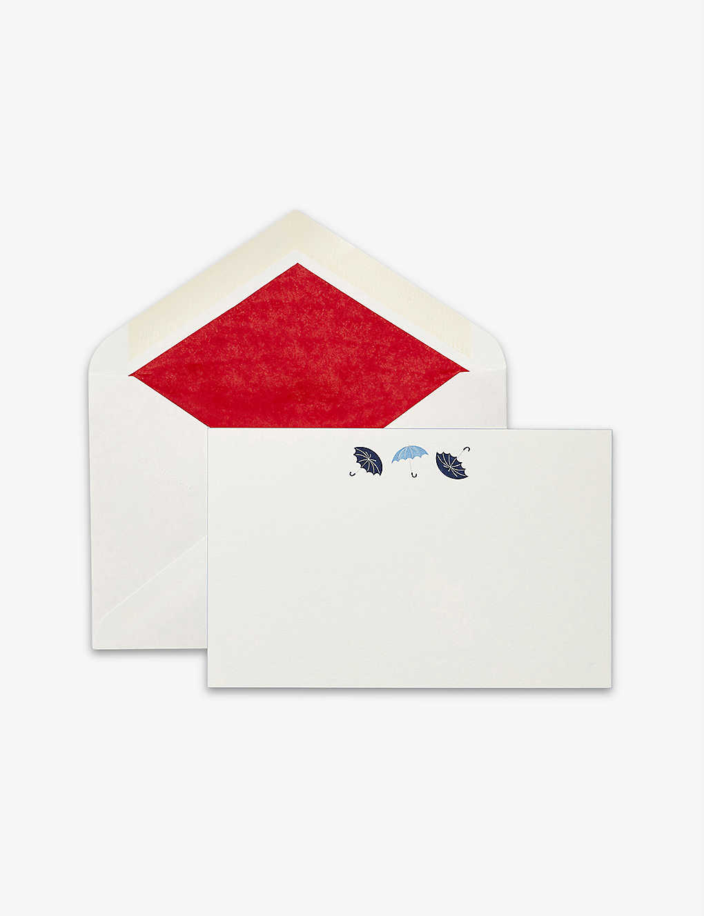 特別セール品】 SMYTHSON アンブレラモチーフ コレスポンデンス カード 10枚パック Umbrella-motif  correspondence cards box of ten #WHITEWOVE www.horusct.esp.br