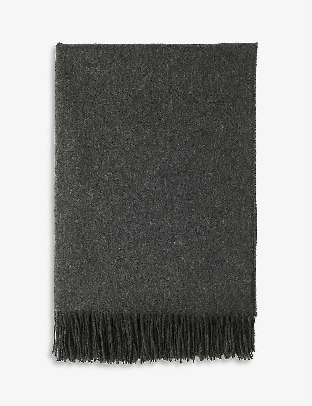 JOHNSTONS タッセル カシミア スロー Tasselled cashmere throw #GREY セールSALE％OFF