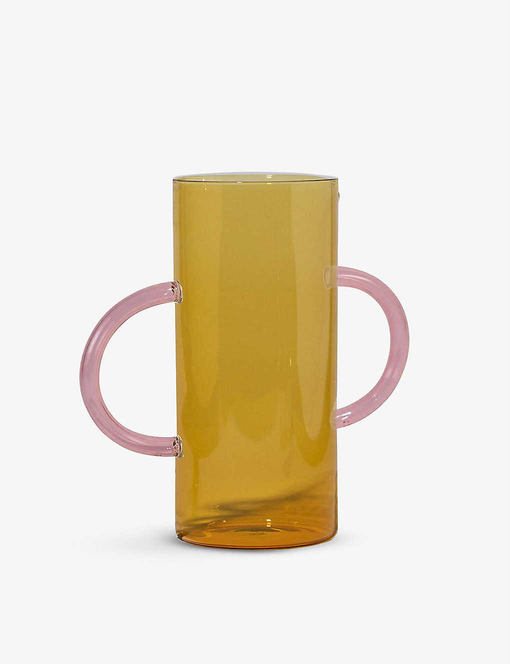 18931円 定番の中古商品 18931円 楽ギフ_のし宛書 SOPHIE LOU JACOBSEN ダブルハンドル グラス ベース 20cm Double-handle glass vase