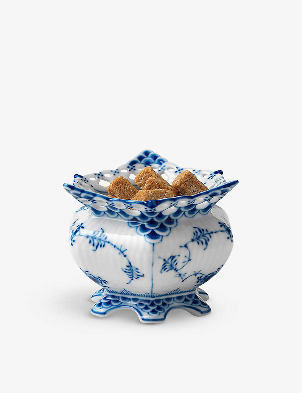 ROYAL COPENHAGEN ブルー porcelain シュガーボウル Lace 140ml bowl