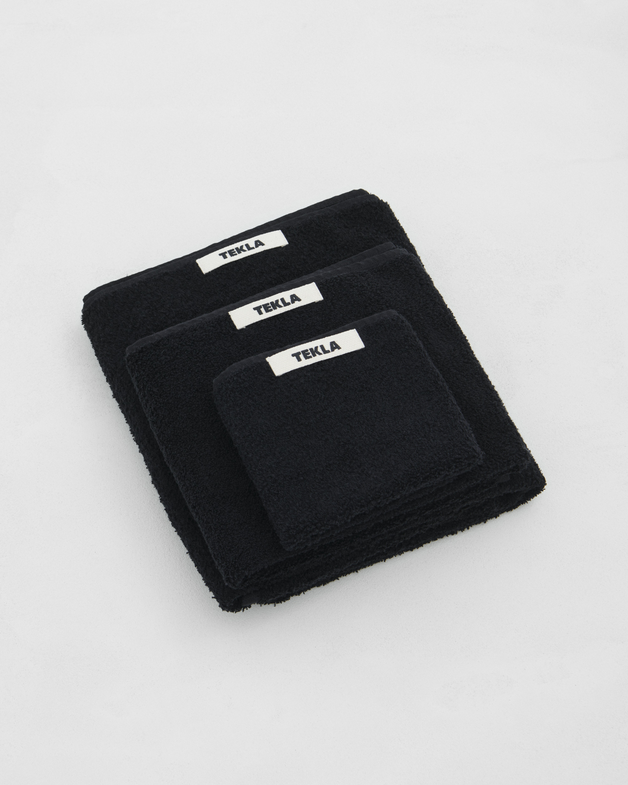 【楽天市場】Tekla 100% Organic Cotton Hand Towel 100％オーガニックコットン ハンドタオル １枚入り 【黒】 :  Global Homes