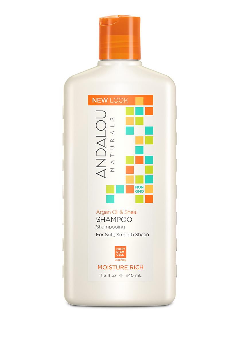 【シャンプー&コンディショナー】ANDALOU NATURALS アンダルー ナチュラルズ 「ASO モイスチャーリッチシャンプー」 ボタニカル オーガニック シャンプー ヘアケア アルガン フルーツ 幹細胞 ヴィーガン