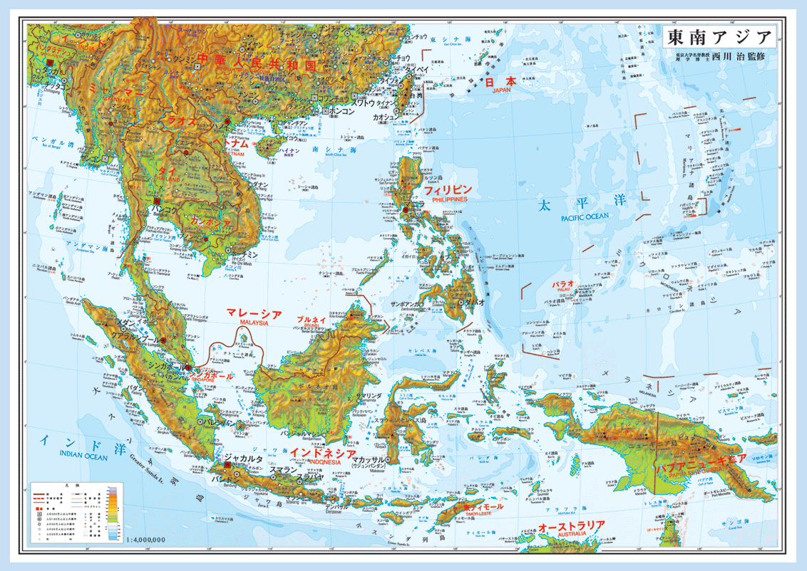 楽天市場 中判 東南アジア地図 タペストリー グローバルプランニング