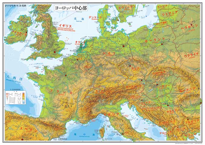 楽天市場 小判 ヨーロッパ中心部地図 タペストリー グローバルプランニング