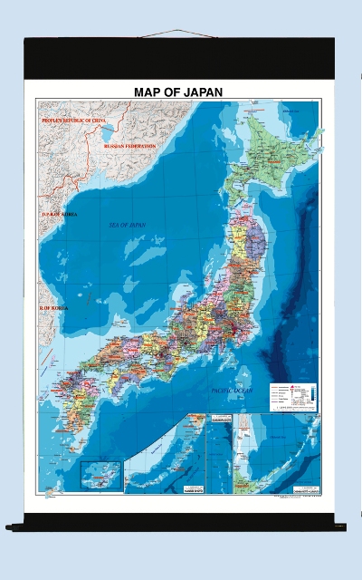 楽天市場 大判 Map Of Japan 英語表記の日本地図 タペストリー製 グローバルプランニング