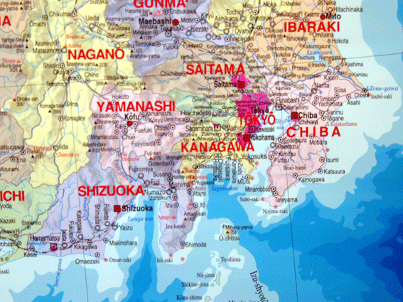 楽天市場 小判 Map Of Japan行政図 英語表記の日本地図