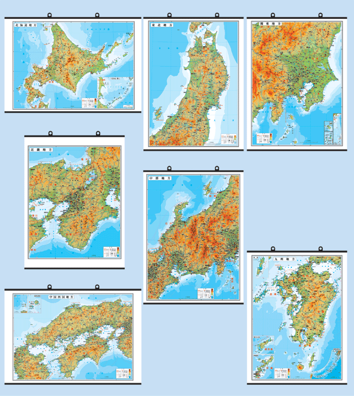 楽天市場 小判 日本地方別地図 タペストリー グローバルプランニング