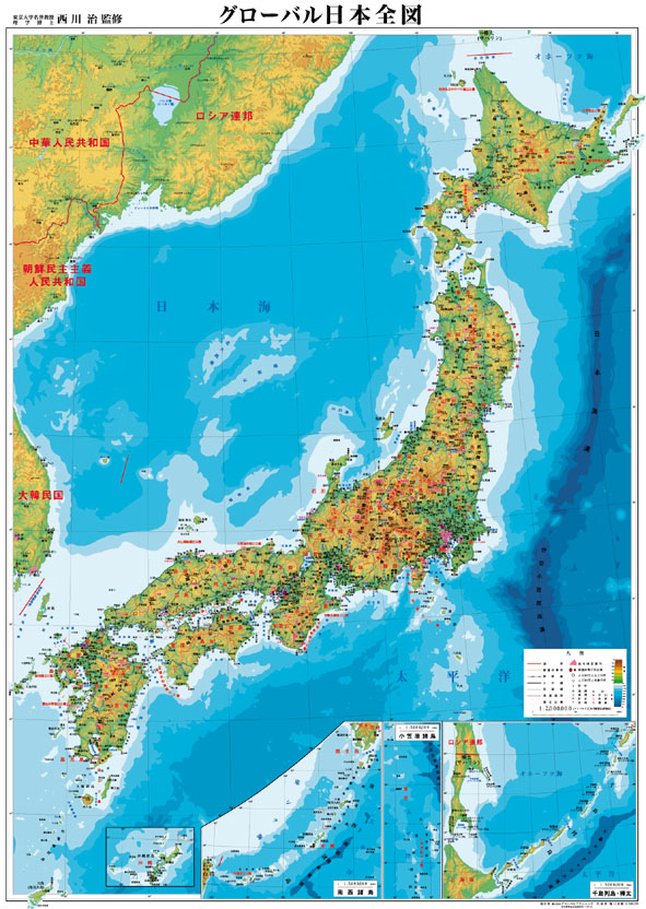 楽天市場 表面ｐｐ加工日本地図ポスター水性ペンが使える日本地図です