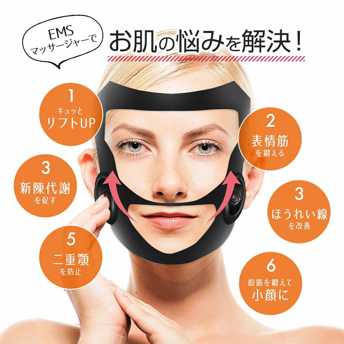 保証付 美顔器 マスク型美顔器 小顔マスク 美顔マスク 表情筋 小顔 顔痩せ 振動マッサージ Ems 表情筋トレーニング 電動 自動 水洗い 防水 Usb充電式 フェイシャル エクササイズ フィットネス たるみ ほうれい線消す リフトアップ 男女兼用 ダイエット Highsoftsistemas