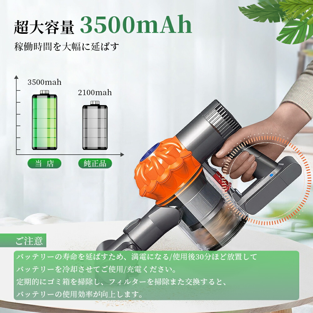 市場 1年保証 3500mAh DC62 Dyson 改良版 SV06 21.6V DC58 SV04 DC59 SV03 即日出荷 DC61 v6  V6 大容量 バッテリー ダイソンDayson