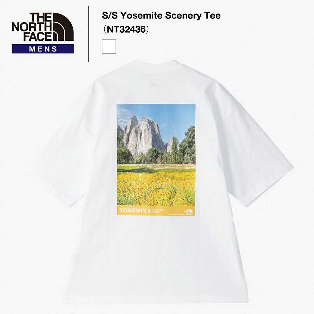 《THE NORTH FACE》ザ・ノース・フェイス メンズ｜ショートスリーブヨセミテシーナリーティー S/S Yosemite Scenery Tee（NT32436） SALE 定価7,480円→5,236円【後払決済不可】