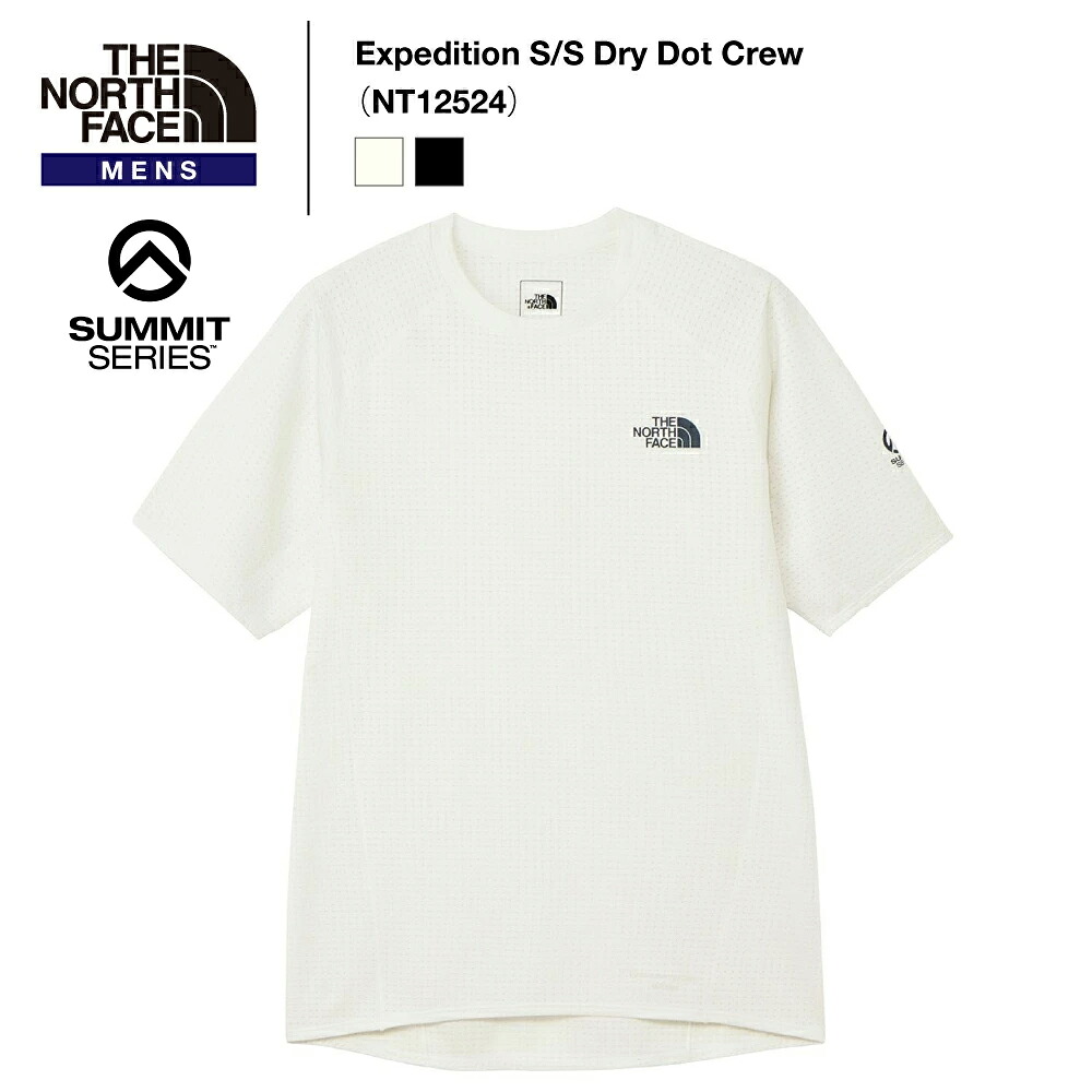 《THE NORTH FACE》ザ・ノース・フェイスメンズ｜出軍S/SドライドットクルーExpedition S/S Dry Dot Crew（NT12524）#SUMMIT【後払決済不可】