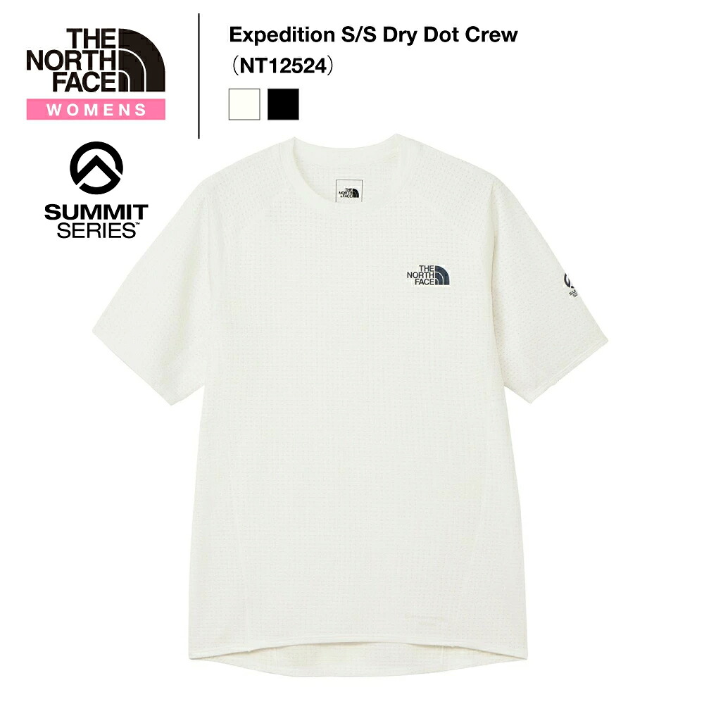 《THE NORTH FACE》ザ・ノース・フェイス ウィメンズ｜エクスペディションS/Sドライドットクルー Expedition S/S Dry Dot Crew（NT12524）#SUMMIT ※予約商品（5月中旬お届け予定）【後払決済不可】