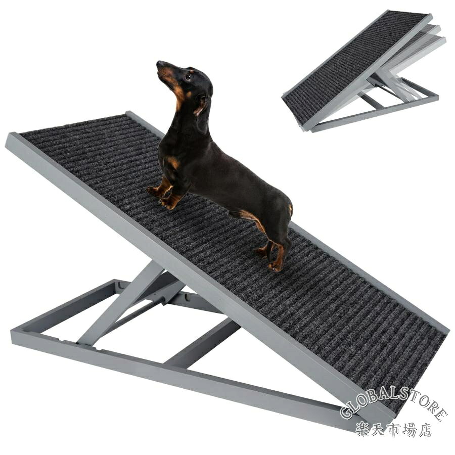 愛玩動物用上がり段 犬 上がり段 犬用傾斜面，厄介なもの176重量ポンドの 背の止ん事無い臥榻、寝椅子、車、SUV、窓用の高さ合わせる能力のあるな愛玩動物用上がり段