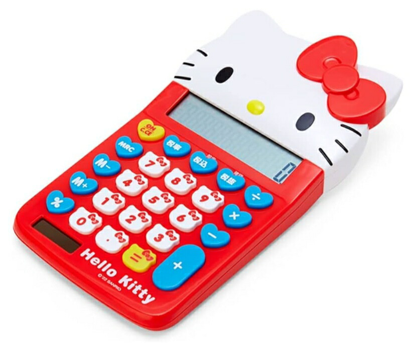 サンリオ(SANRIO) ハローキティ フェイス形キー電卓 633879 ワンサイズ レッド画像