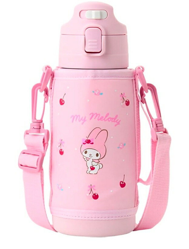 My Melody ステンレスボトル 360ml ・530mlショルダーひも無し ステンレス一層ダイレクトボトル 350ml マイメロディ
