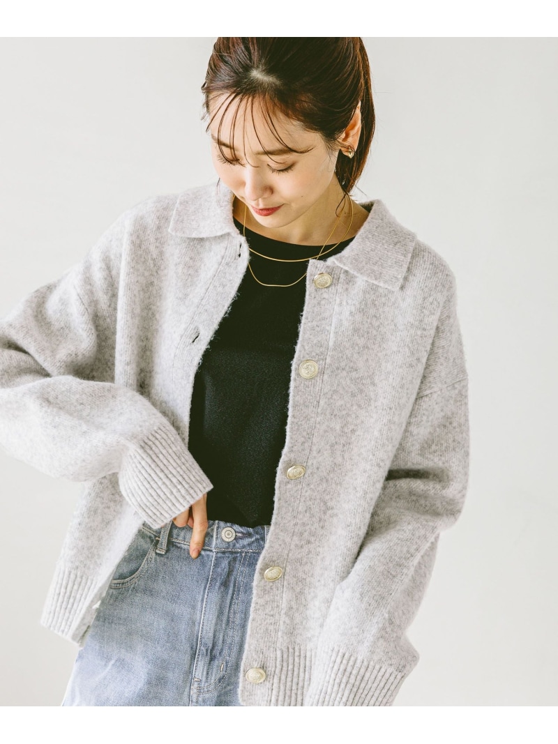 楽天市場】【SALE／30%OFF】ロゴ刺繍Vネックカーディガン/291857