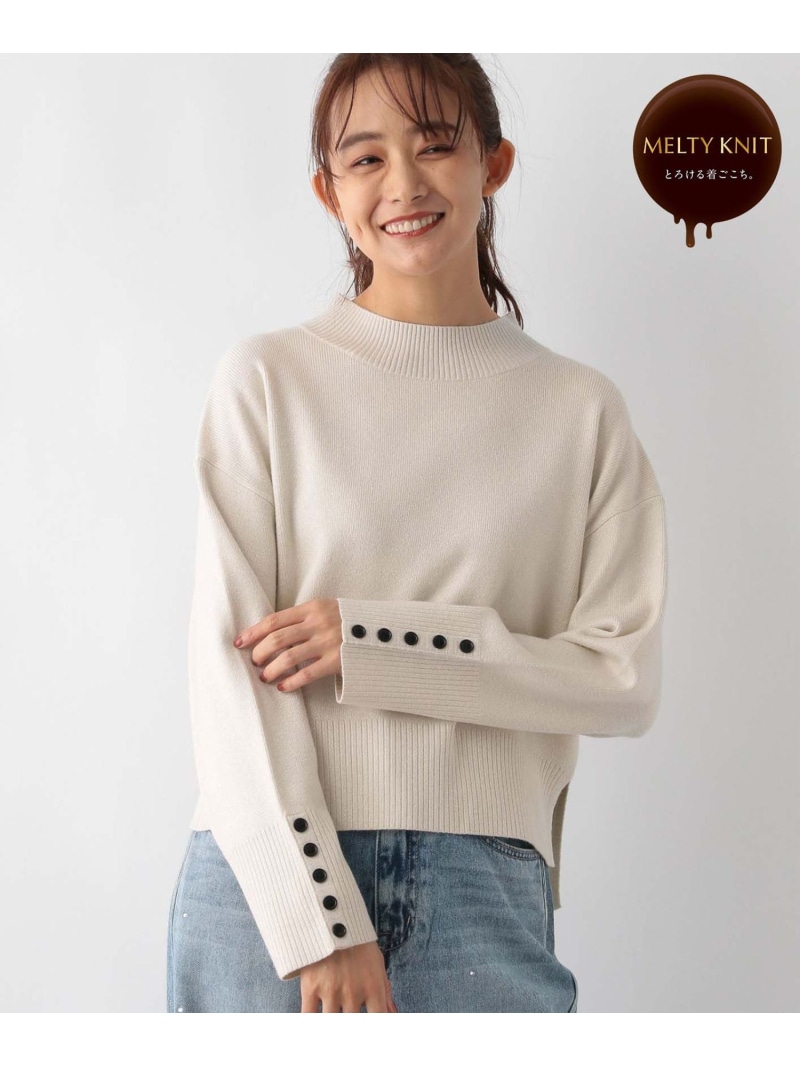 SALE／70%OFF】メルティ袖ボタンスタンドプルオーバー/139318 GLOBAL