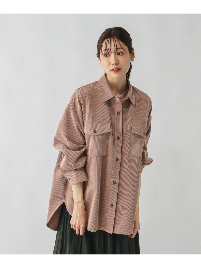 ほぼ新品 バンヤードワイドシルエットコーディロイシャツ　ブラウンS 楽天市場】【SALE／50%OFF】【『BABALOG』チャンネルご紹介アイテム