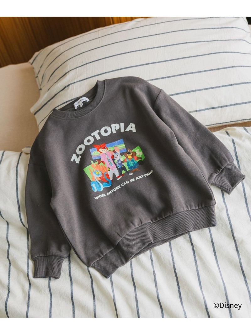 【SALE／40%OFF】ズートピア/あったかスウェット/100-120cm展開/606704 GLOBAL WORK グローバルワーク トップス スウェット・トレーナー ピンク グリーン グレー【RBA_E】[Rakuten Fashion]画像