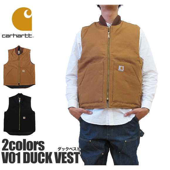 【楽天市場】カーハート Carhartt ベスト メンズV01 ダック ベスト 裏地 キルティング DUCK VEST：Being 【ビーイング】