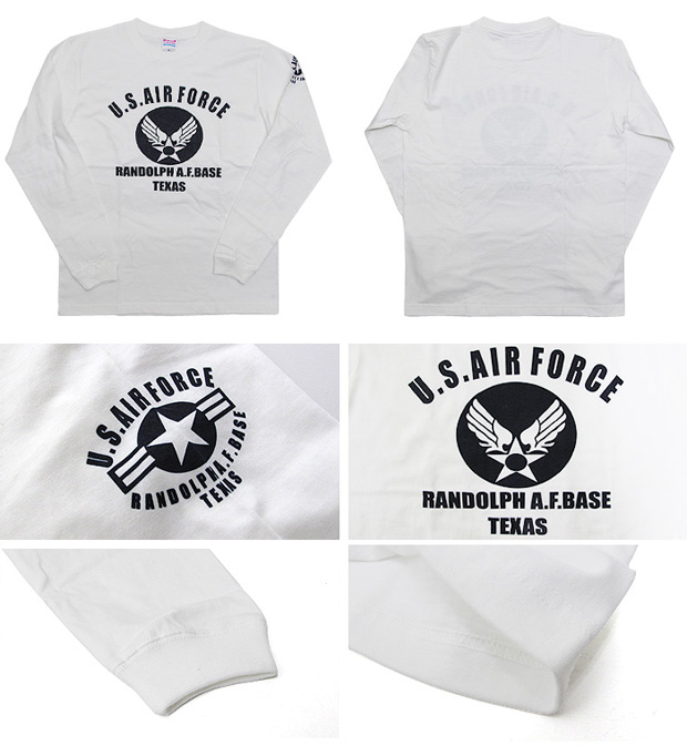 楽天市場 メール便配送 U S Air Force ユーエスエアフォース Tシャツ 長袖 Randolph A F Base Texas アメリカ軍 米軍 Us Air Foce ミリタリー Alpha アルファ Rothco ロスコ Being ビーイング