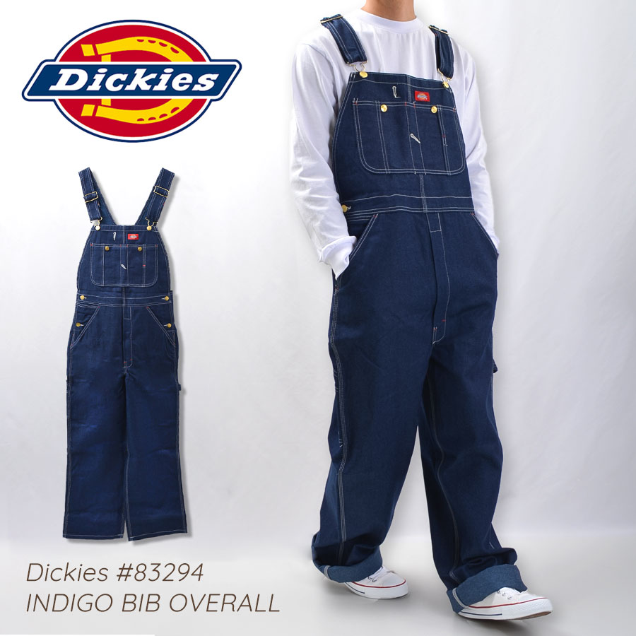 【章彦】Dickies ダークデニム オーバーオール Dickies [レディース] ディッキーズ オーバーオール ヒッコリー