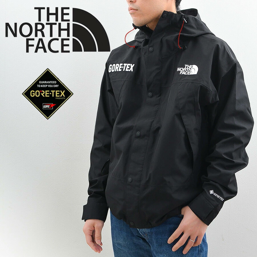 THE NORTH FACE GORE-TEX ブラック マウンテンパーカー THE NORTH FACE マウンテンパーカー ウインドブレーカー FACE/ザ