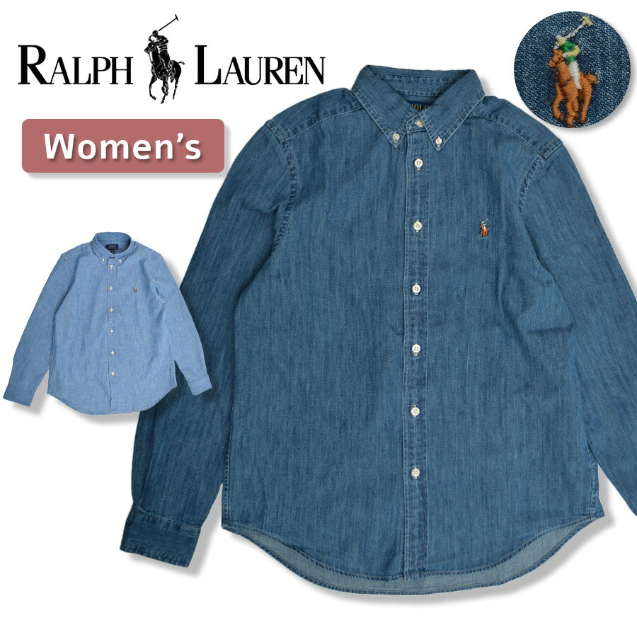 楽天市場】【コットン デニム シャツ 長袖 クラシックポニー 2T 3T 4T