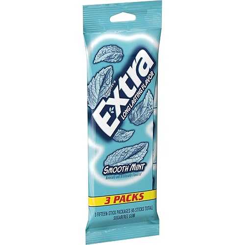 エクストラ スムース ミント シュガーフリー ガム、マルチパック、45 個 (20 個パック) Extra Gum Extra Smooth Mint Sugarfree gum, multipack, 45 Count (Pack of 20)
