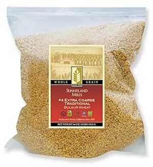 #4 特粗トラディショナルブルガー小麦、4ポンド(2パック) Sunnyland Mills #4 Extra Coarse Traditional Bulgur Wheat, 4lbs (2 pack)
