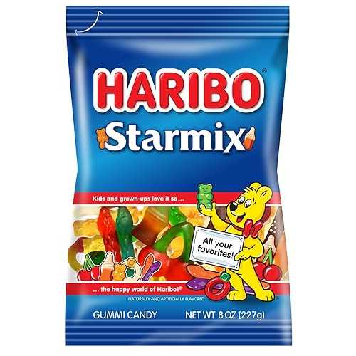 HARIBO Gummi Candy, Starmix, 8 oz. Bag (Pack of 10)