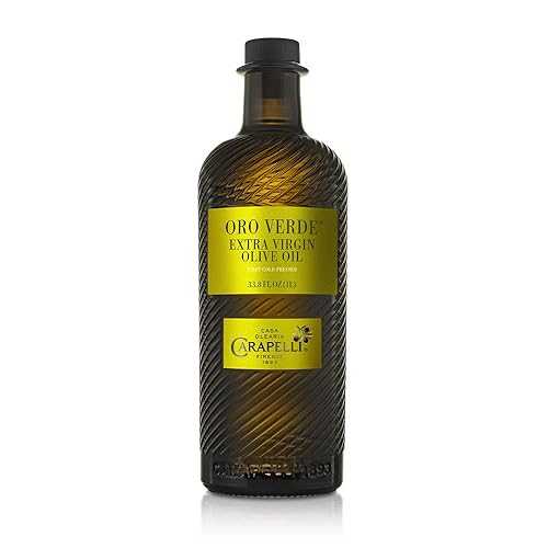 カラペリ - オロ ヴェルデ エクストラ バージン オリーブ オイル: 初のコールドプレス EVOO ? 33.8 液量オンス (1 リットル) Carapelli - Oro Verde Extra Virgin Olive Oil: First Cold-Pressed EVOO ? 33.8 Fluid Ounces (1 Liter)