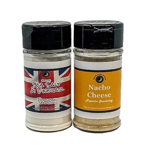 June Moon Spice Company Premium | POPCORN SEASONING | Variety 2 Pack | Sea Salt & Vinegar Popcorn Seasoning | Nacho Cheese Popcorn Seasoning | Crafted in Small Batches with Farm Fresh Herbs for Premium Flavor an