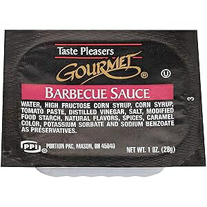 Taste Pleasers Gourmet Barbecue Sauce (1 oz Packets, Pack of 100)