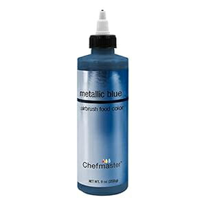 シェフマスター エアブラシ フードカラー、9オンス、メタリックブルー Chefmaster Airbrush Food Color, 9-Ounces, Metallic Blue画像