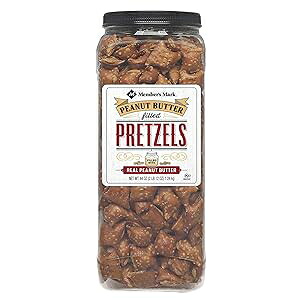 メンバーズマーク ピーナッツバタープレッツェル、44オンス Daily Chef Member's Mark Peanut Butter Pretzel, 44 Oz