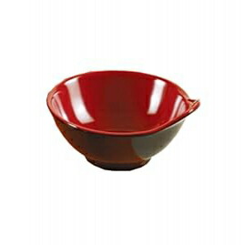 Yanco CR-3545 Black and Red Two-Tone Sauce Bowl, 10 薬局衡オンス Capacity, 4.5\" Diameter, 1.75\"" Height, Melamine, Black/Red Color, Pack of 48"