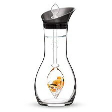VitaJuwel Era HAPPINESS | Crystal Water Decanter with Carnelian, Jade, Orange Calcite \u0026 Clear Quartz