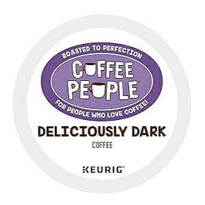 Coffee People Deliciously Dark, Single-Serve Keurig K-Cup Pods, Dark Roast Coffee, 72 Count