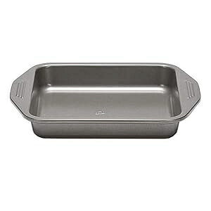 パティスカラット スクエアケーキパン 高耐久 ダブルノンスティックコーティング ダークグレーメタリック Patisse Carat Square Cake Pan Heavy Duty with Double Non-Stick Coating, Dark Grey Metallic