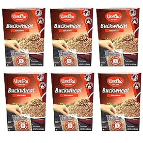 Uvelka Kasha そば粉ボイルインバッグ - 5x80Gr (14オンス)、6個パック、オーガニック食品 Uvelka Kasha Buckwheat BOIL IN BAG - 5x80Gr (14oz), Pack of 6, Organic Food