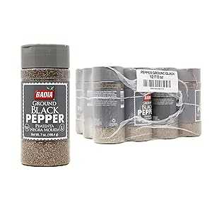 Badia ブラックペッパーグラウンド、7オンス (12個パック) Badia Black Pepper Ground, 7 Ounce (Pack of 12)