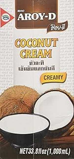 Aroy-D ピュア ココナッツ クリーム、33.8 液量オンス (3 個パック) Aroy-D Pure Coconut Cream, 33.8 Fluid Ounce (Pack of 3)