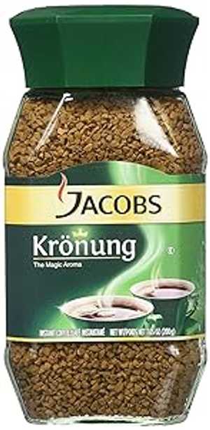 Jacobs Kronung インスタント コーヒー 200 グラム / 7.05 オンス (6 個パック) Jacob's Coffee Jacobs Kronung Instant Coffee 200 Gram / 7.05 Ounce (Pack of 6)